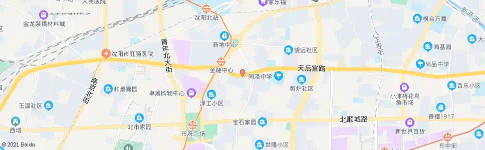 沈阳天后宫路友好街_公交站地图_沈阳公交_妙搜公交查询2025