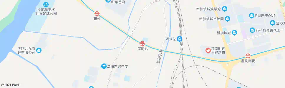沈阳浑河站_公交站地图_沈阳公交_妙搜公交查询2025