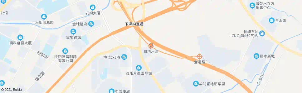 沈阳白塔河路_公交站地图_沈阳公交_妙搜公交查询2025
