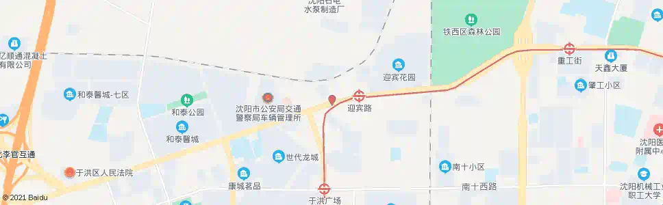 沈阳沈大路洪湖街_公交站地图_沈阳公交_妙搜公交查询2025