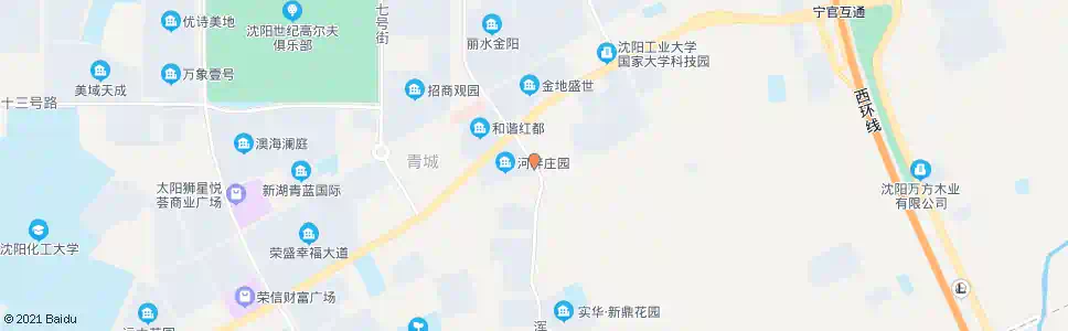 沈阳浑河六街沈辽路_公交站地图_沈阳公交_妙搜公交查询2025