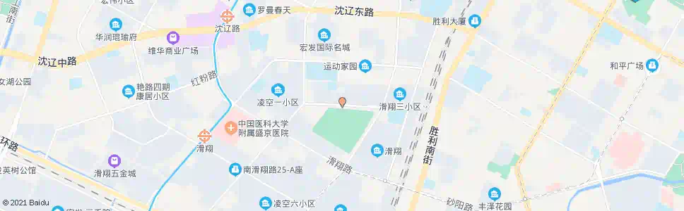 沈阳滑翔公园北_公交站地图_沈阳公交_妙搜公交查询2025