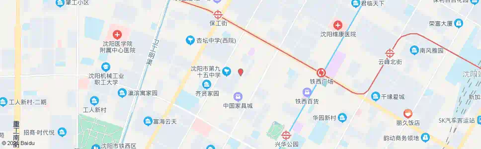 沈阳铁西商业大厦_公交站地图_沈阳公交_妙搜公交查询2025