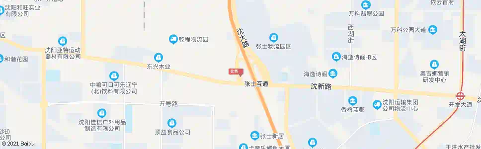 沈阳张士_公交站地图_沈阳公交_妙搜公交查询2025
