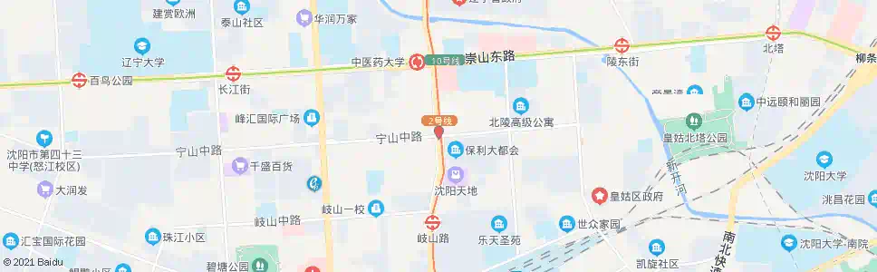 沈阳宁山路北陵大街_公交站地图_沈阳公交_妙搜公交查询2025