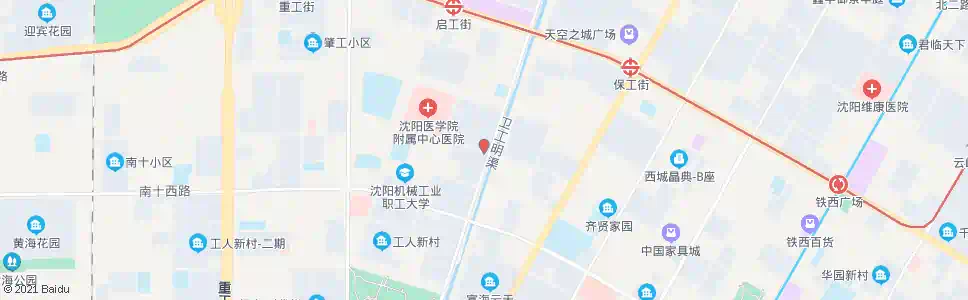 沈阳南八路卫工街_公交站地图_沈阳公交_妙搜公交查询2025
