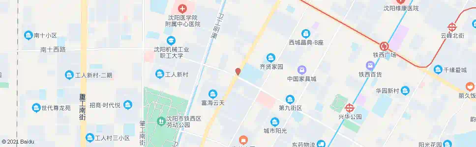 沈阳保工街南十路_公交站地图_沈阳公交_妙搜公交查询2025