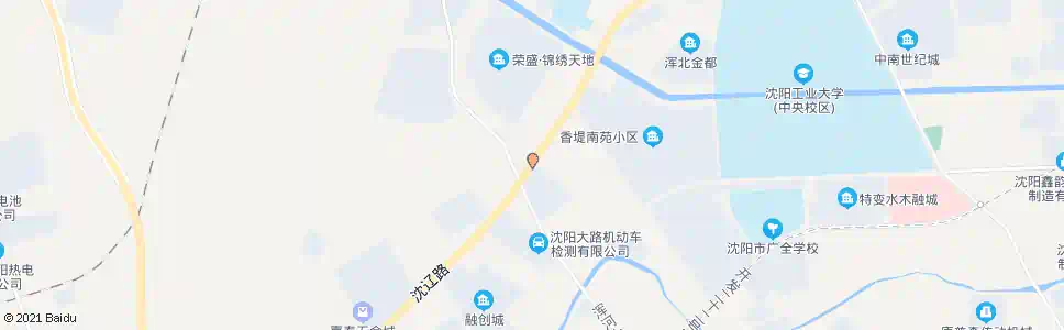 沈阳沈辽路浑河十五街_公交站地图_沈阳公交_妙搜公交查询2025