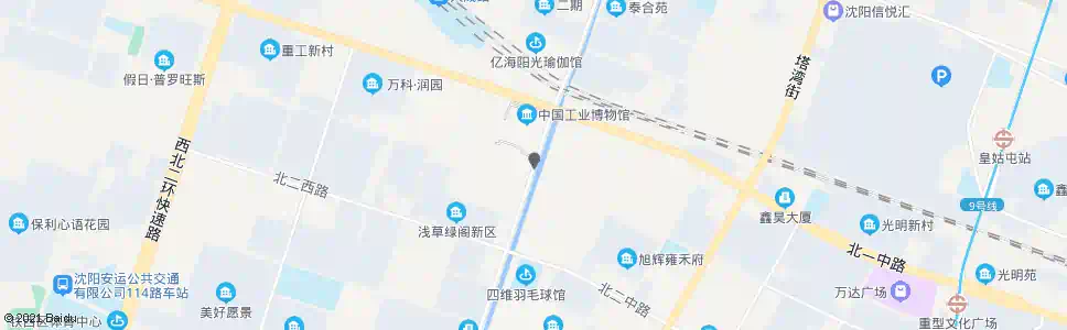 沈阳北一路卫工街_公交站地图_沈阳公交_妙搜公交查询2025