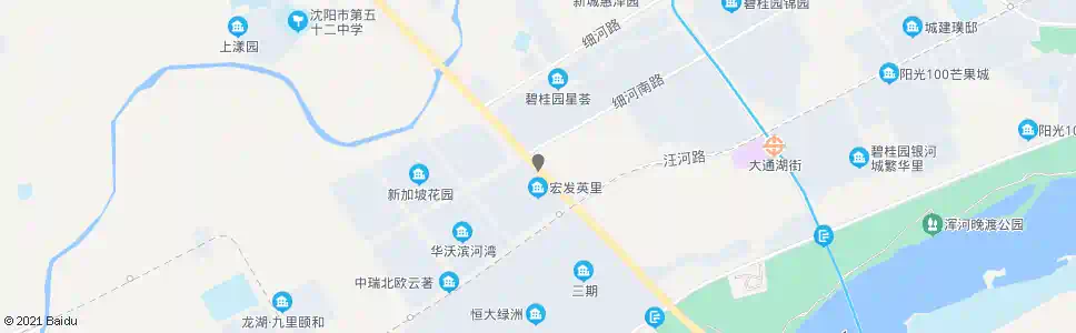 沈阳宏发天琴湾_公交站地图_沈阳公交_妙搜公交查询2025