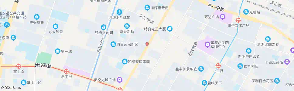 沈阳北三路保工街_公交站地图_沈阳公交_妙搜公交查询2025