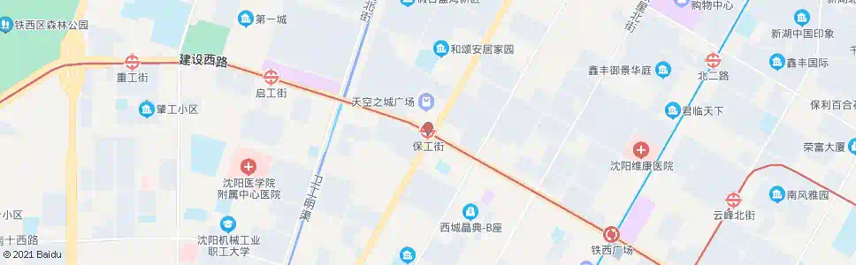 沈阳保工街站_公交站地图_沈阳公交_妙搜公交查询2025