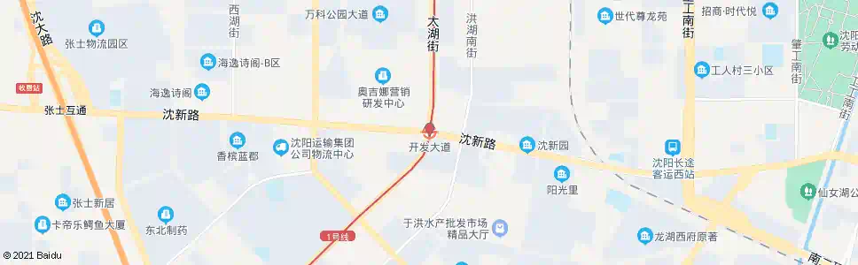 沈阳开发大道站_公交站地图_沈阳公交_妙搜公交查询2025