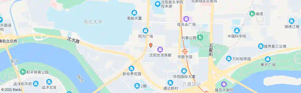 沈阳文体路三好街_公交站地图_沈阳公交_妙搜公交查询2025