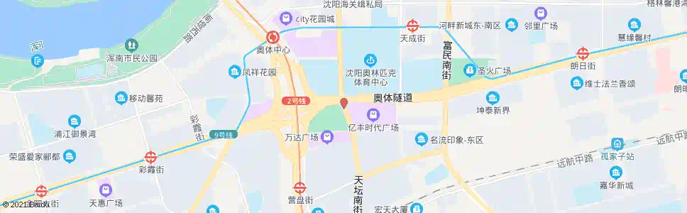 沈阳亿丰广场_公交站地图_沈阳公交_妙搜公交查询2025