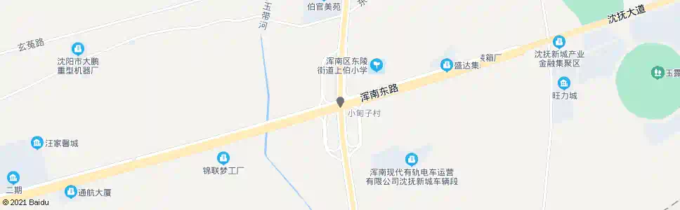 沈阳上伯官_公交站地图_沈阳公交_妙搜公交查询2025