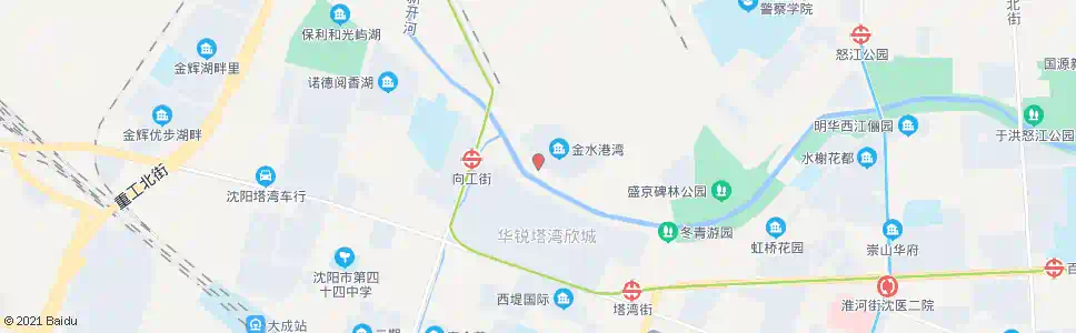 沈阳金水港湾_公交站地图_沈阳公交_妙搜公交查询2025