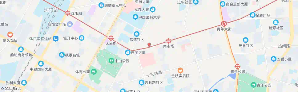沈阳十一纬路招商银行_公交站地图_沈阳公交_妙搜公交查询2025