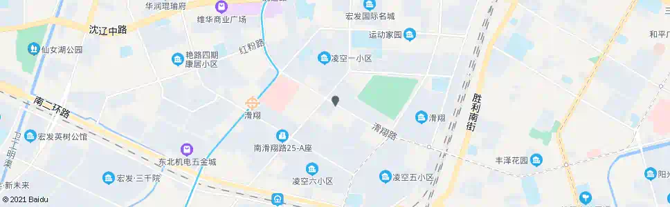 沈阳腾飞一街滑翔路_公交站地图_沈阳公交_妙搜公交查询2025