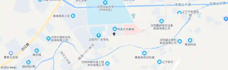 沈阳水木融城南门_公交站地图_沈阳公交_妙搜公交查询2025