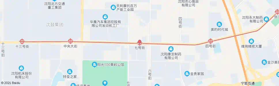 沈阳七号街_公交站地图_沈阳公交_妙搜公交查询2025