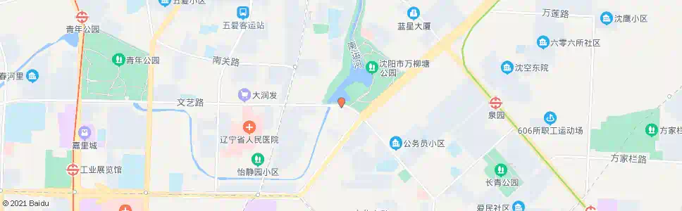 沈阳万柳塘公园_公交站地图_沈阳公交_妙搜公交查询2025