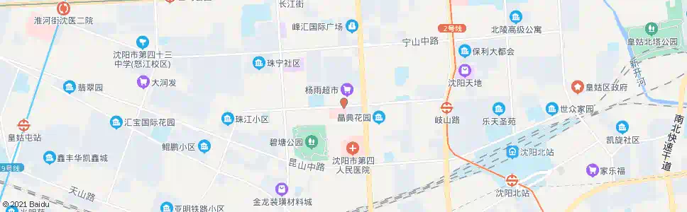 沈阳岐山路嘉陵江街_公交站地图_沈阳公交_妙搜公交查询2025