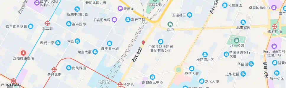 沈阳胜利大街北四马路_公交站地图_沈阳公交_妙搜公交查询2025