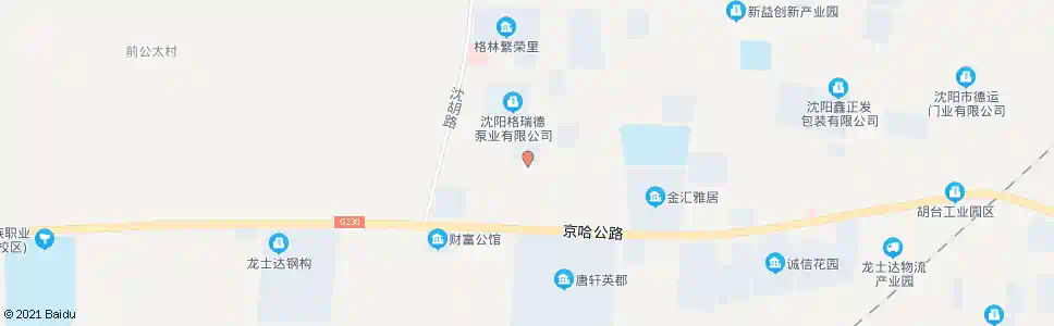 沈阳胡台新城_公交站地图_沈阳公交_妙搜公交查询2025