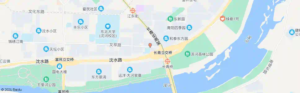 沈阳文萃路长青街_公交站地图_沈阳公交_妙搜公交查询2025