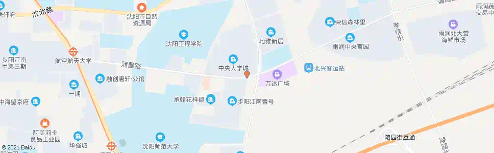 沈阳蒲昌路盛京大街_公交站地图_沈阳公交_妙搜公交查询2025