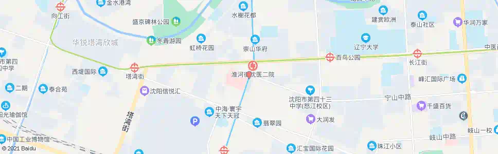 沈阳淮河街宁山路_公交站地图_沈阳公交_妙搜公交查询2025