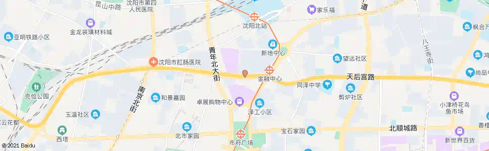 沈阳华府天地南_公交站地图_沈阳公交_妙搜公交查询2025