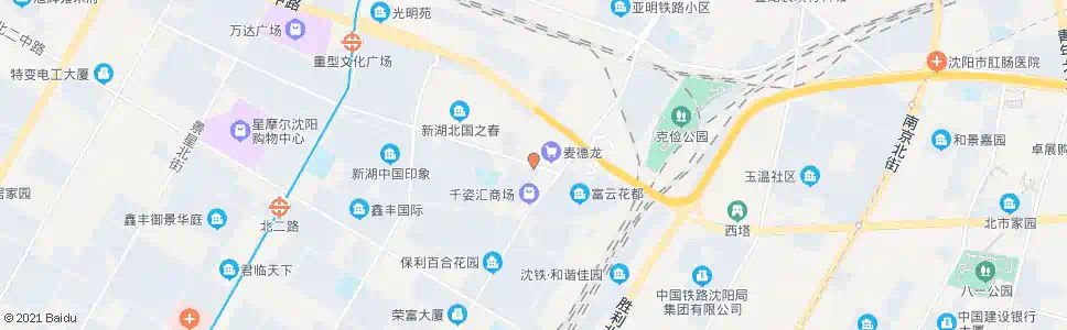 沈阳小北一路颂工街_公交站地图_沈阳公交_妙搜公交查询2025