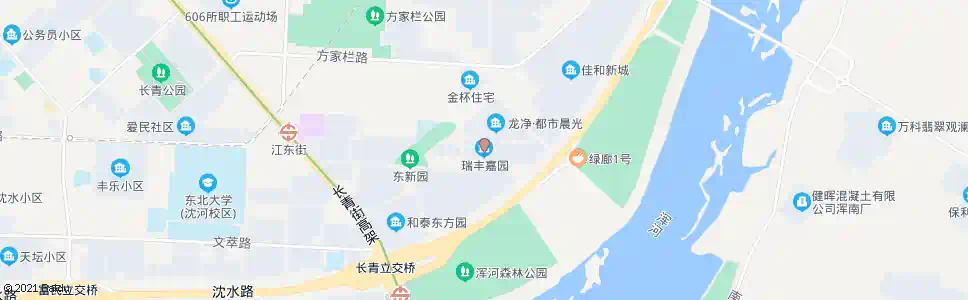 沈阳瑞丰家园_公交站地图_沈阳公交_妙搜公交查询2025