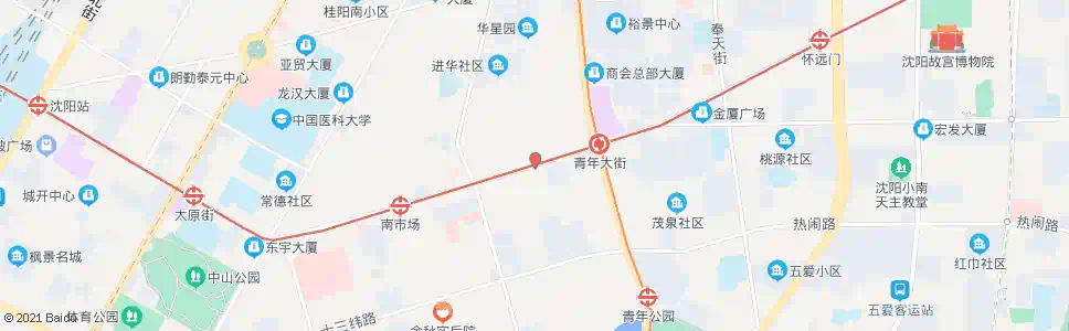 沈阳十一纬路二经街_公交站地图_沈阳公交_妙搜公交查询2025