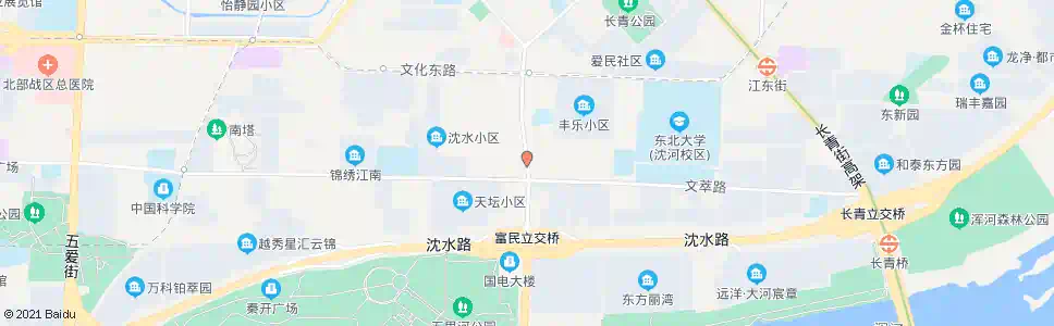 沈阳富民街文萃路_公交站地图_沈阳公交_妙搜公交查询2025