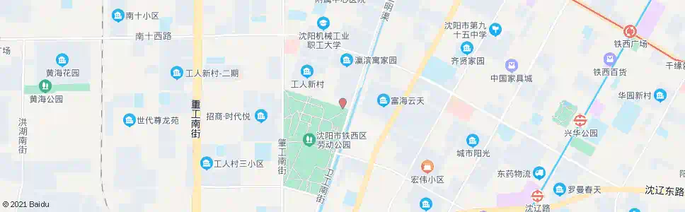 沈阳南十二路卫工街_公交站地图_沈阳公交_妙搜公交查询2025