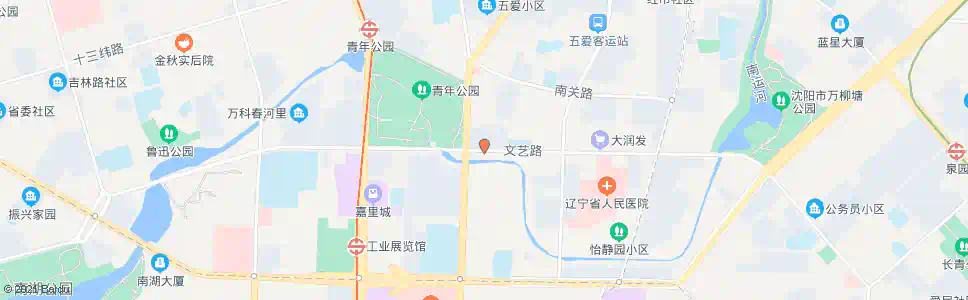 沈阳文艺路五爱街_公交站地图_沈阳公交_妙搜公交查询2025