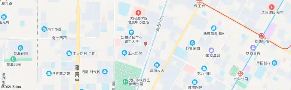 沈阳南十路卫工街_公交站地图_沈阳公交_妙搜公交查询2025