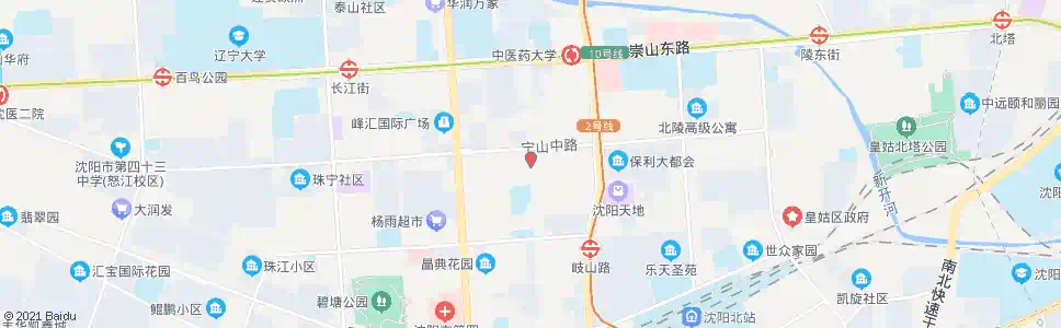 沈阳宁山路嫩江街_公交站地图_沈阳公交_妙搜公交查询2025