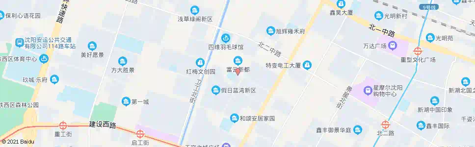 沈阳北三路圣工街_公交站地图_沈阳公交_妙搜公交查询2025