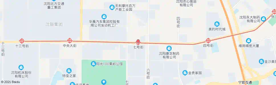 沈阳七号路七号街_公交站地图_沈阳公交_妙搜公交查询2025