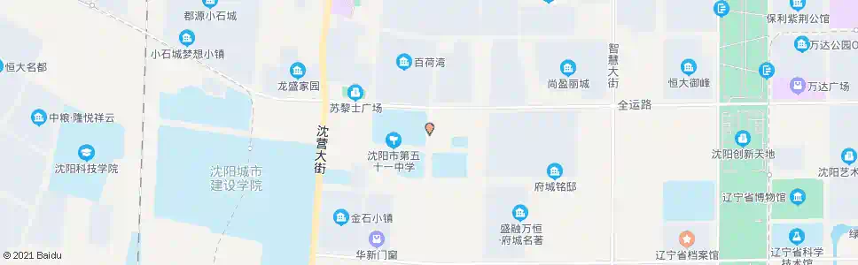 沈阳白塔一街全运路_公交站地图_沈阳公交_妙搜公交查询2025