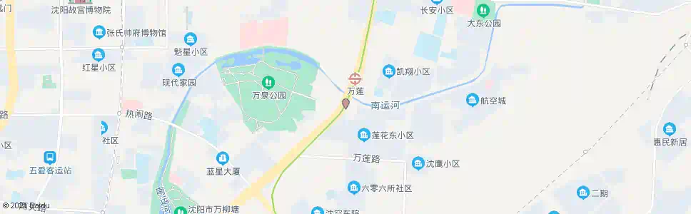 沈阳莲花街万柳塘路_公交站地图_沈阳公交_妙搜公交查询2025