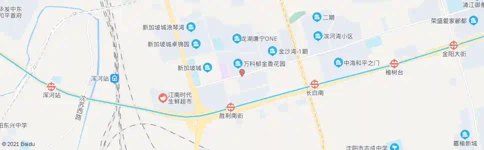 沈阳长白南路长白二街_公交站地图_沈阳公交_妙搜公交查询2025