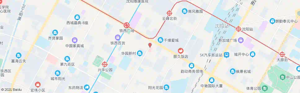 沈阳云峰街建设大路_公交站地图_沈阳公交_妙搜公交查询2025