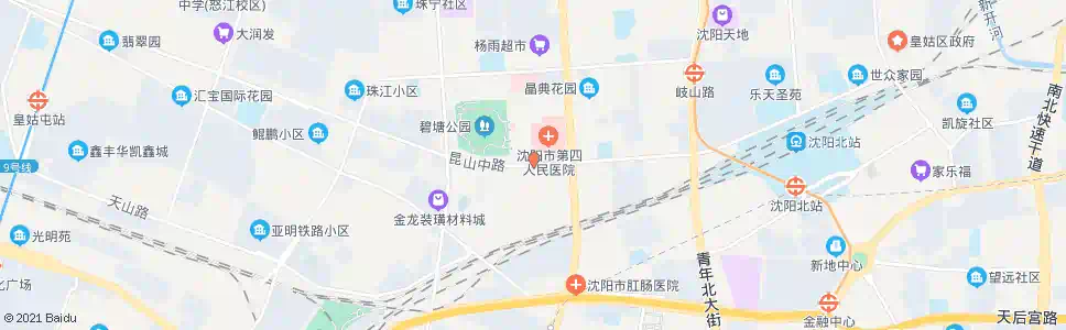 沈阳第四医院南_公交站地图_沈阳公交_妙搜公交查询2025