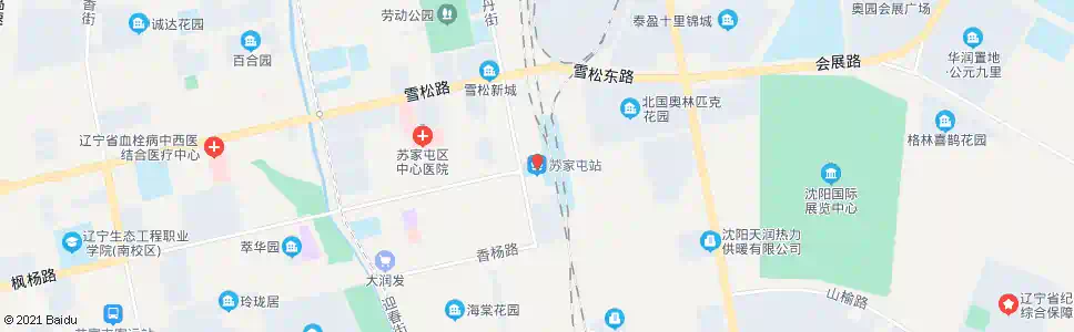 沈阳苏家屯火车站_公交站地图_沈阳公交_妙搜公交查询2025