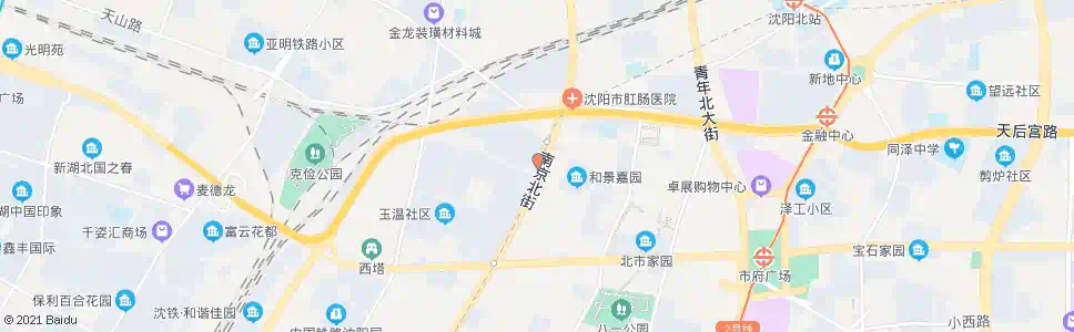沈阳皇寺广场_公交站地图_沈阳公交_妙搜公交查询2025